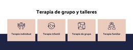 Terapia De Grupo Y Talleres.: Plantilla De Página HTML