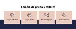 Terapia De Grupo Y Talleres.: Plantilla De Sitio Web Sencilla