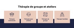 Thérapie De Groupe Et Ateliers Modèle Réactif Html5