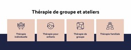 Thérapie De Groupe Et Ateliers Modèle D'Éducation