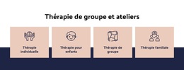 Thème WordPress Thérapie De Groupe Et Ateliers Pour N'Importe Quel Appareil