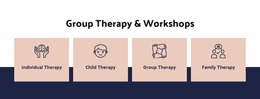 Group Therapy And Workshops - HTML Builder