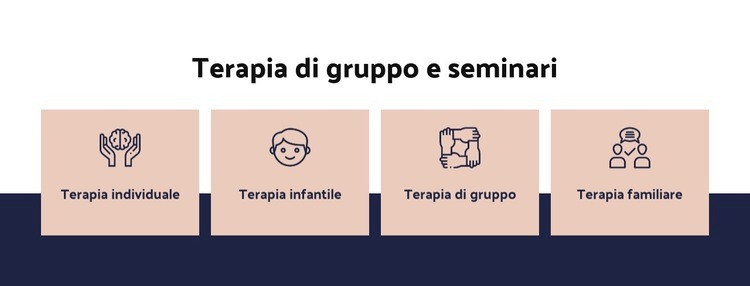 Terapia di gruppo e laboratori Progettazione di siti web