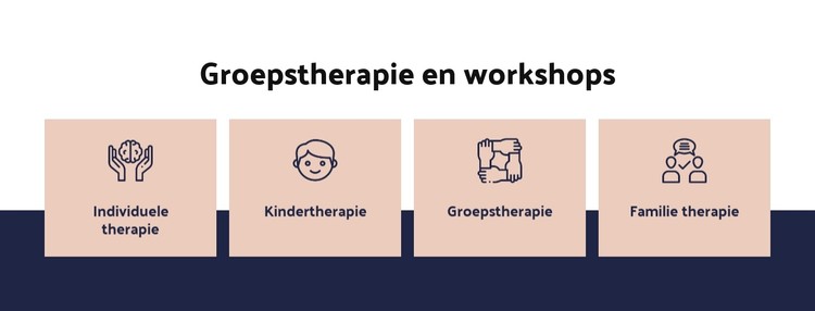 Groepstherapie en workshops CSS-sjabloon