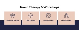 Group Therapy And Workshops Bootstrap HTML