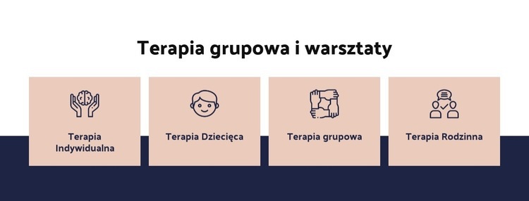 Terapia grupowa i warsztaty Szablony do tworzenia witryn internetowych