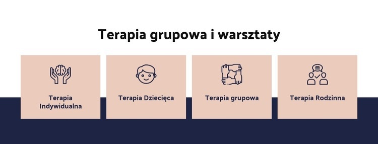 Terapia grupowa i warsztaty Kreator witryn internetowych HTML