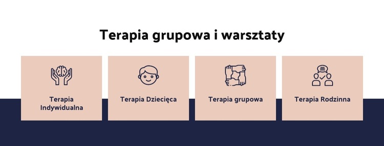 Terapia grupowa i warsztaty Motyw WordPress