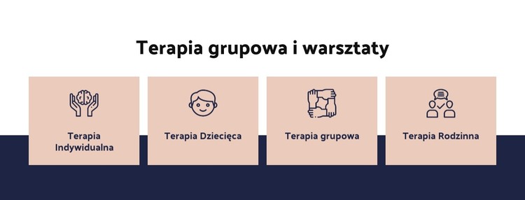 Terapia grupowa i warsztaty Szablon HTML