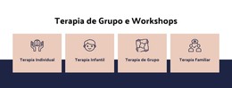 Terapia De Grupo E Workshops - Modelo De Página HTML