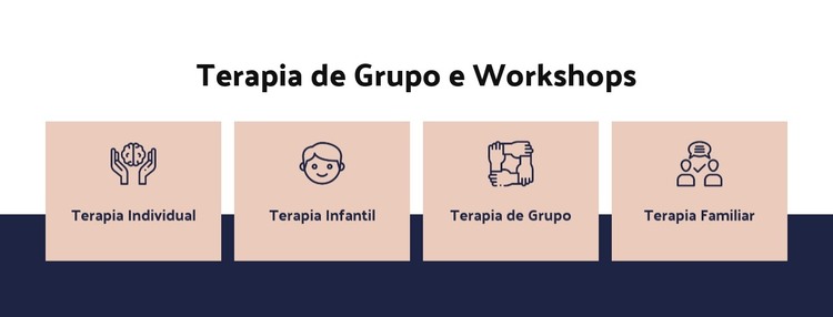 Terapia de grupo e workshops Modelo HTML