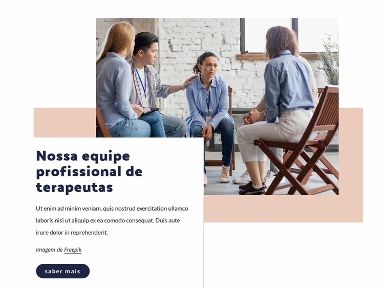 Equipe de terapeuta Template Joomla