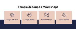 Tema WordPress Terapia De Grupo E Workshops Para Qualquer Dispositivo