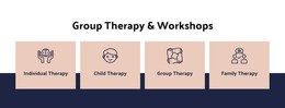 Group Therapy And Workshops Template Html