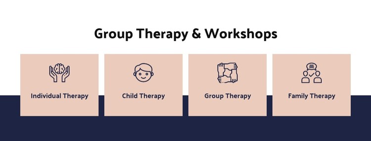 Group therapy and workshops Static Site Generator