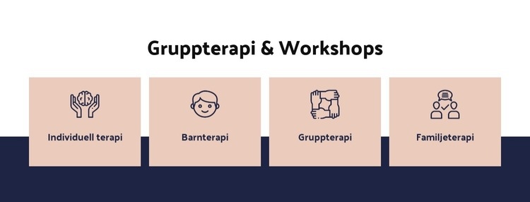 Gruppterapi och workshops Hemsidedesign