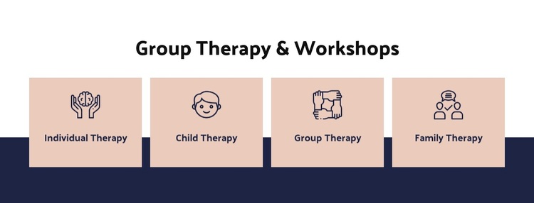 Group therapy and workshops Template
