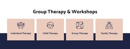 Group Therapy And Workshops Web Design