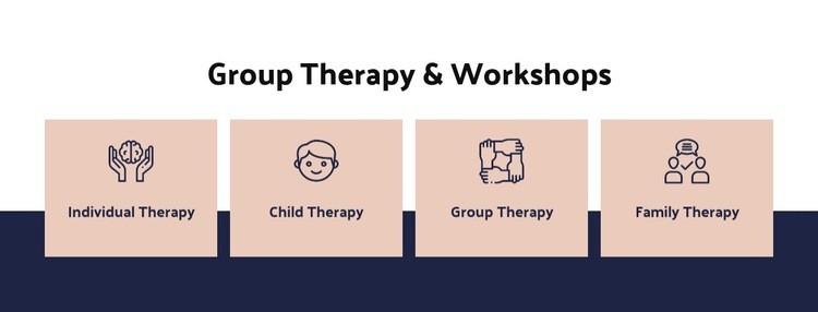 Group therapy and workshops Webflow Template Alternative