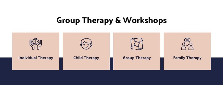 Group therapy and workshops WordPress Theme