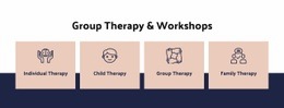 Group Therapy And Workshops Bootstrap Template