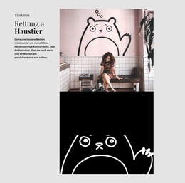 Helfen Sie Ihren Tieren - Schöne Farbkollektionsvorlage