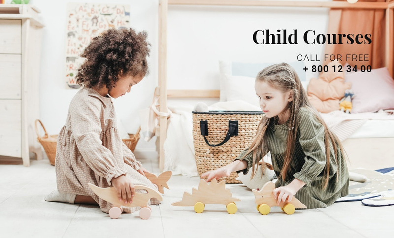 Child development courses Squarespace Template Alternative