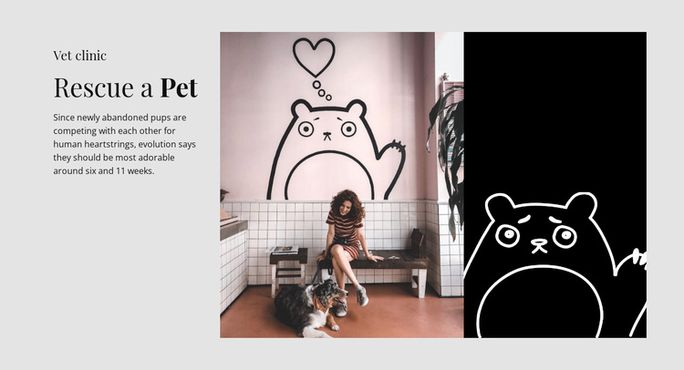 Uw dieren helpen Website ontwerp