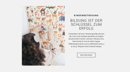 Bildung Ist Der Schlüssel Zum Erfolg - Benutzerdefiniertes Website-Modell