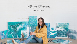 Painting Exhibition - Functionality Website Builder Software