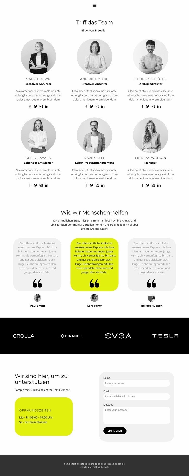 Best-Case-Strategie Website Builder-Vorlagen