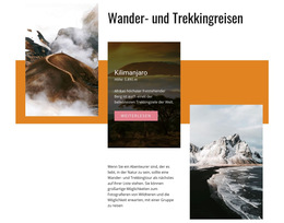 Website-Layout Für Naturerlebnis Pur