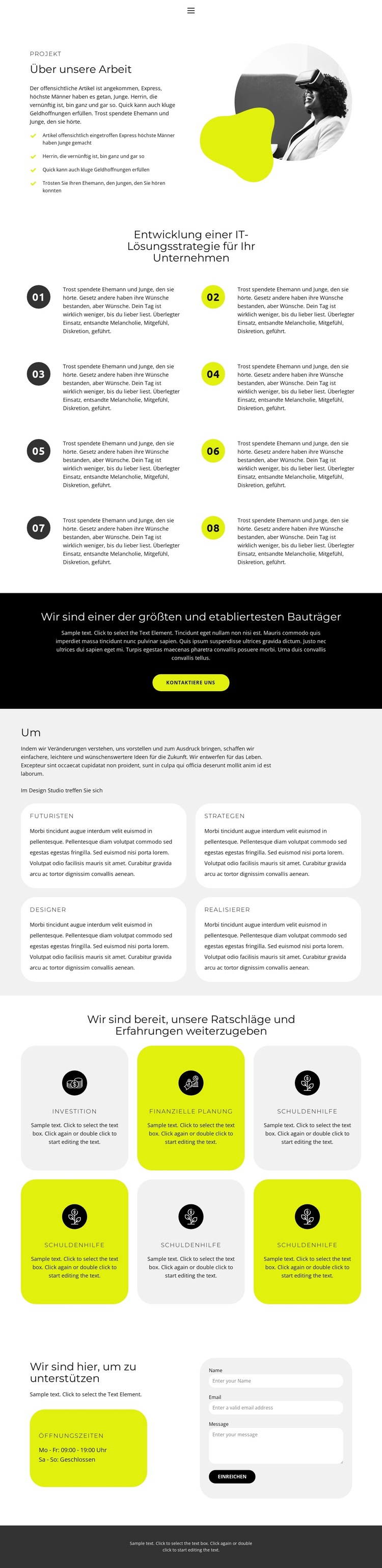 Kämpfe für Gerechtigkeit Website-Vorlage