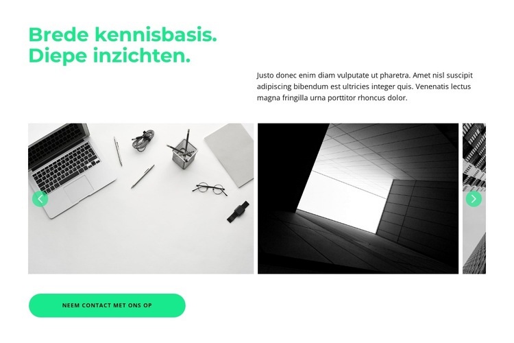 Slider met zakelijke afbeeldingen Html Website Builder