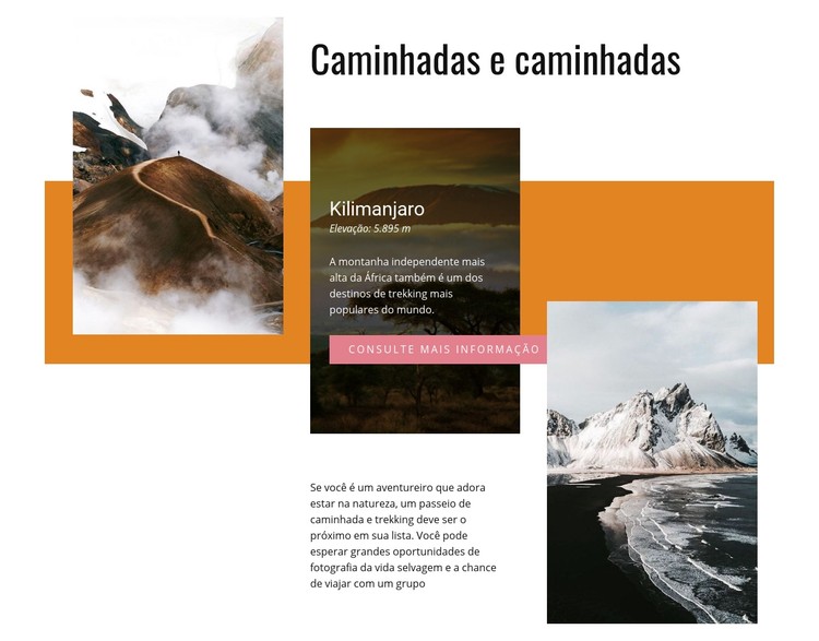 Experiência de natureza pura Template CSS