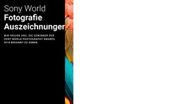 Atemberaubende Landingpage Für Fotopreis Des Jahres