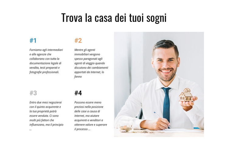 Professionisti orientati ai risultati Modello di sito Web