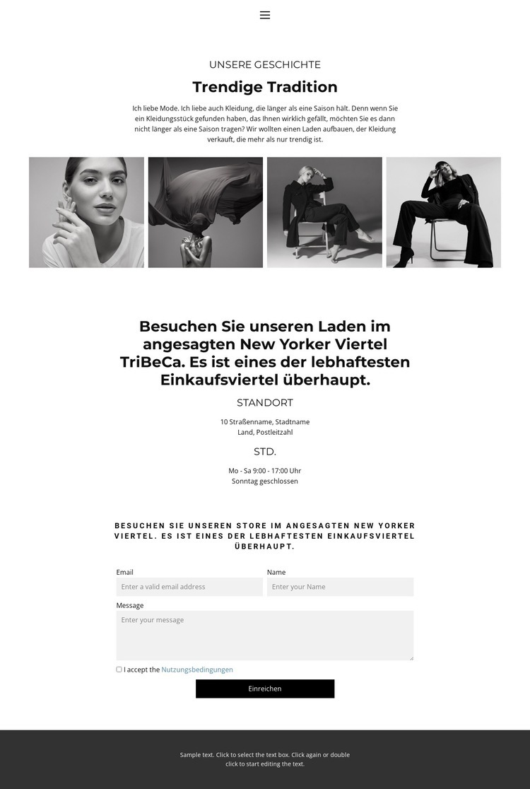 Besuchen Sie unseren Shop Website design