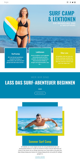 Camp Für Sommersport – Funktionales WordPress-Theme