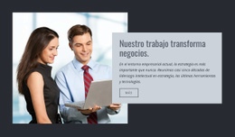 Transforma Tu Negocio - Maqueta De Sitio Web Gratuita