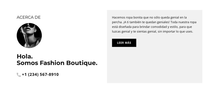 simplemente de moda Plantilla HTML