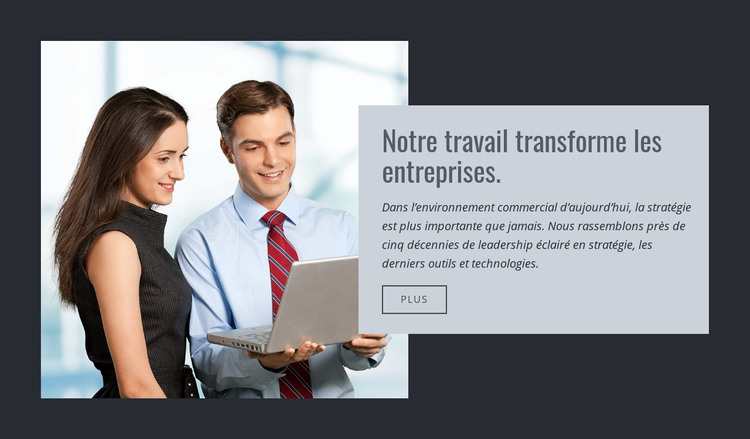 Transformez votre entreprise Modèle HTML