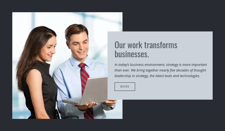 Transform your business Homepage Design