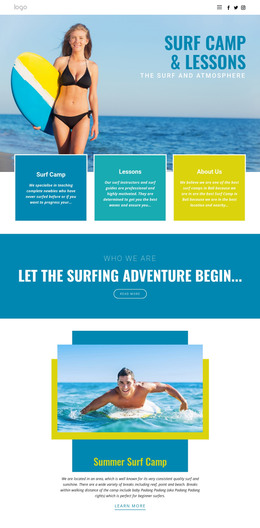 Camp For Summer Sports Business Wordpress