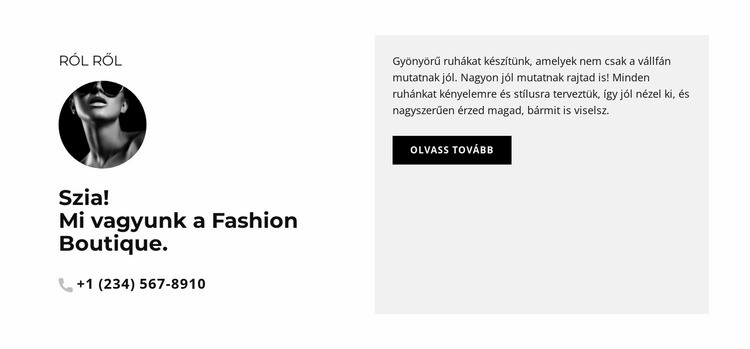 Egyszerűen divatos Weboldal tervezés