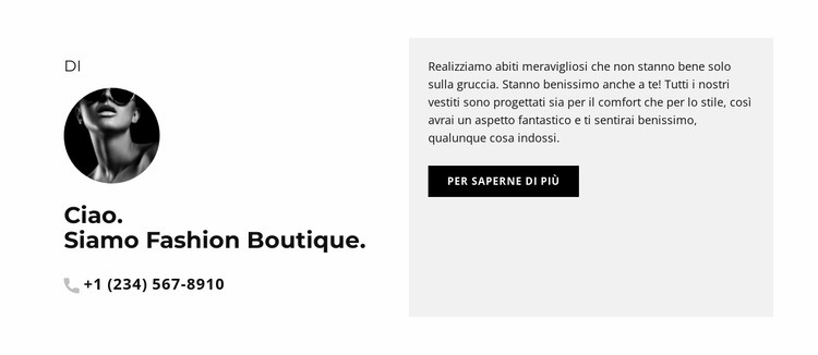 Semplicemente alla moda Costruttore di siti web HTML