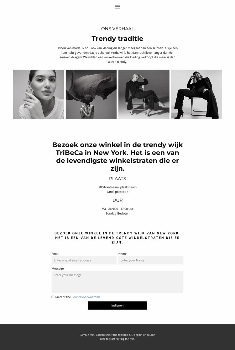 Bezoek onze winkel Website Builder-sjablonen