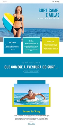 Acampamento Para Esportes De Verão - HTML Website Builder