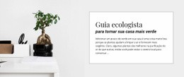 Design De Site Pronto Para Uso Para Iniciando Uma Casa Verde