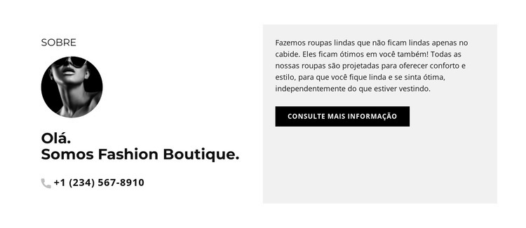 Apenas na moda Modelo HTML5